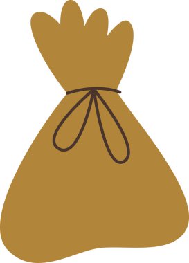 Pamuk Kumaş Kese Vektörü İllüstrasyonu