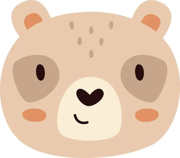 Ведмідь Тварин Голова Векторні Ілюстрації — стоковий вектор