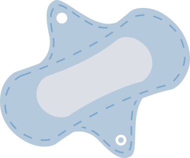 Kadın adet pedi taşıyıcı illüstrasyonu