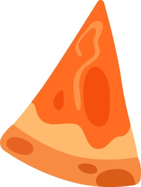 Pizza Yiyecek Dilimleme Vektörü İllüstrasyonu