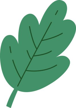 ağaç yaprağı ikonu vektör illüstrasyonu