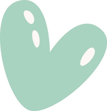 Kalp Çocuksu Doodle Vektör İllüstrasyonu