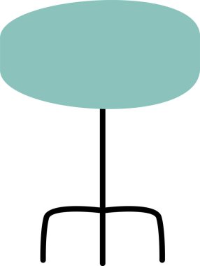 Sırtsız Dışkı Simgesi Vektörü İllüstrasyonu