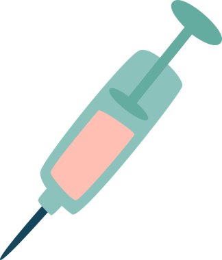 Syringe With Medicine Vector Illustration