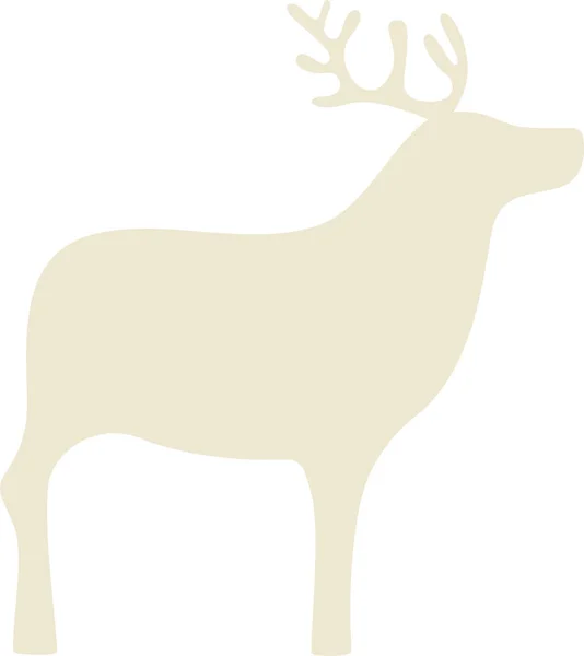 Elk Animal Silhouette Vector Ilustração — Vetor de Stock