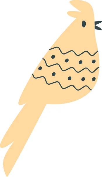 Perroquet Avec Motif Scandinave Illustration Vectorielle — Image vectorielle
