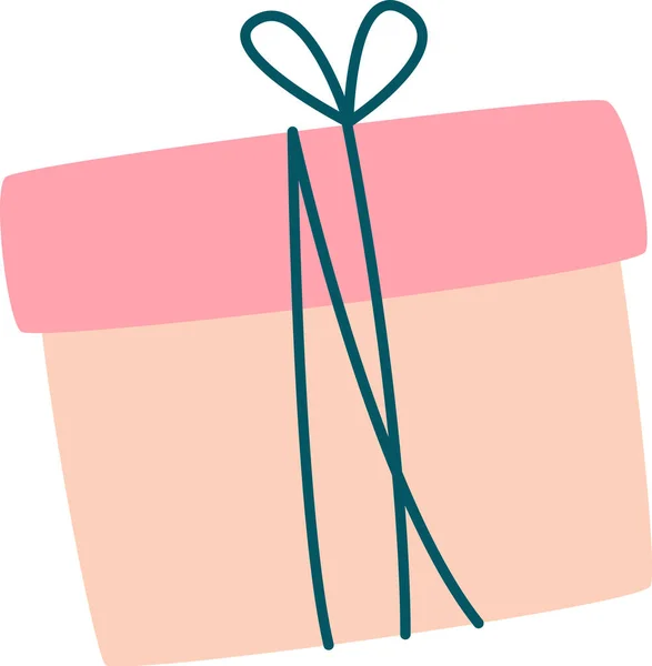 Birthday Present Box Vektor Illustration — Stock vektor
