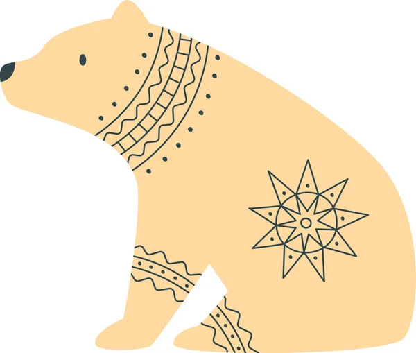 Медведь Скандинавским Вектором — стоковый вектор