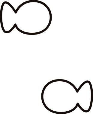 Sıralanmış Hayvan Vektörü İllüstrasyonu Balıklar