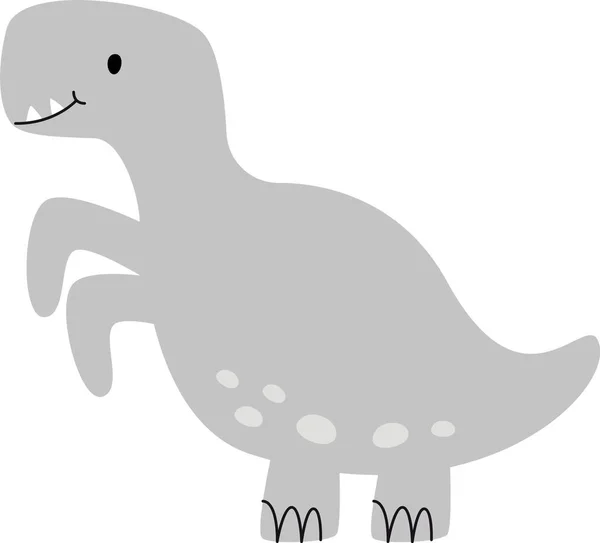 Childish Dinosaur Kid Vector Illustration — Stockvektor