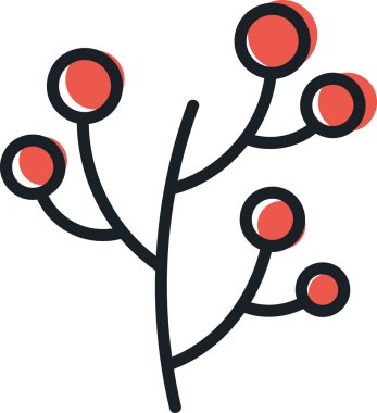 Böğürtlen Vektörü İllüstrasyonlu Şube