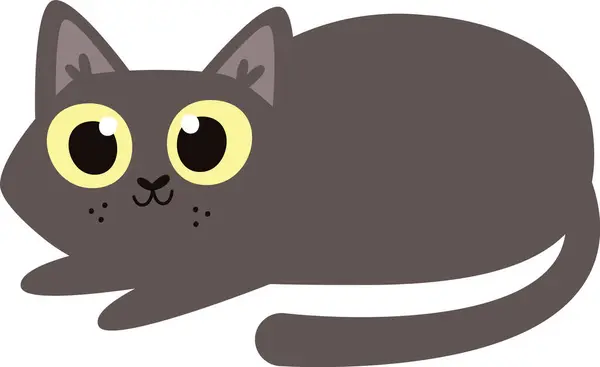 Kłamliwy Kot Wektor Ilustracja — Wektor stockowy