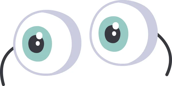 Göz Organı Karakteri Vektör Llüstrasyonu — Stok Vektör