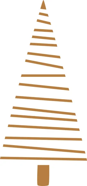 Árvore Natal Forrado Abstrato Vetor Ilustração — Vetor de Stock