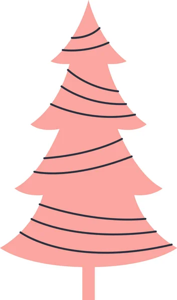 Noel Ağacı Tasarlamak Vektör Çizim — Stok Vektör