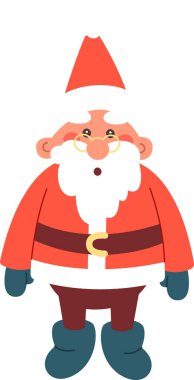 Noel baba karakteri vektör çizim