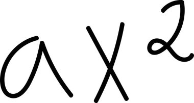 Çizilmiş Matematik Formülü Vektör İllüstrasyonu