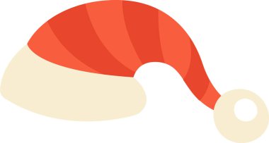 Noel Dekoratif Şapka Vektörü İllüstrasyonu