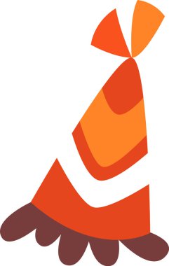 Parti Konisi Şapka Vektörü İllüstrasyonu