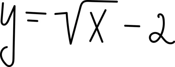 Kreslený Vektorový Obrázek Matematického Vzorce — Stockový vektor