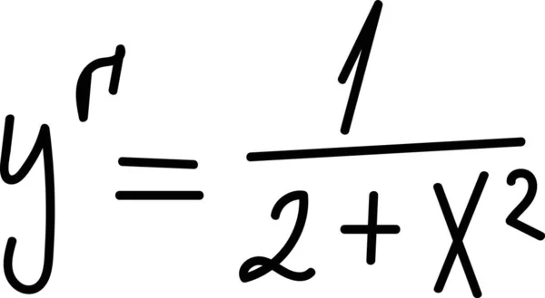 Tecknad Formel För Matematik Vektor Illustration — Stock vektor