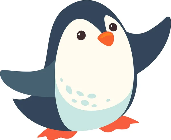 Pinguim Arctic Animal Vector Ilustração — Vetor de Stock