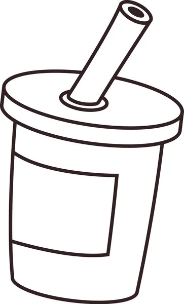 Tasse Café Illustration Vectorielle Doodle — Image vectorielle