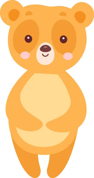 Niedźwiedź Ilustracja Wektora Charakteru Zwierzęcia — Wektor stockowy