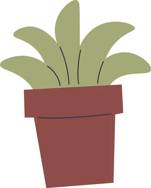 Pot Flower Vector Illustration — Stock Vector
