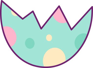 Yumurta Kabuğu Özet Vektör İllüstrasyonu