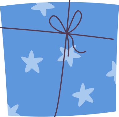 Şimdiki Hediye Kutusu Vektör İllüstrasyonu