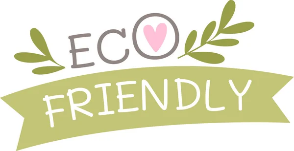 Eco Friendly Banner Vector Illustration — Stock Vector