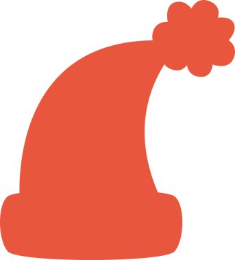 Kış Şapkası Siluet Vektör İllüstrasyonu