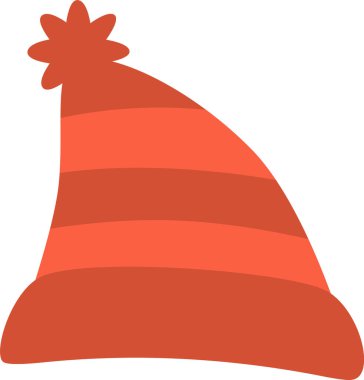 Kış Şapkası Kıyafet Vektörü İllüstrasyonu