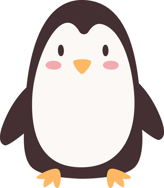 Penguin Animal Standing Vector Illustration — стоковий вектор