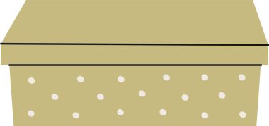 Karton Ayakkabı Kutusu Vektör İllüstrasyonu