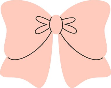 Holiday Bow Ribbon Vektör İllüstrasyonu