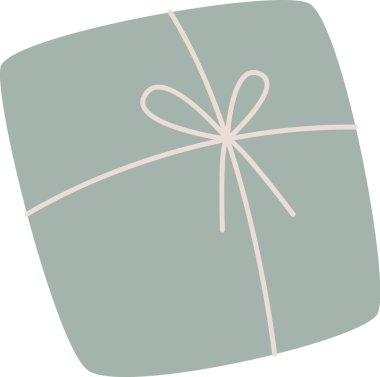 Şimdiki Hediye Kutusu Vektör İllüstrasyonu