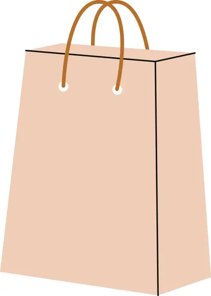 Shopping Paper Bag Vector Illustration — Stock Vector