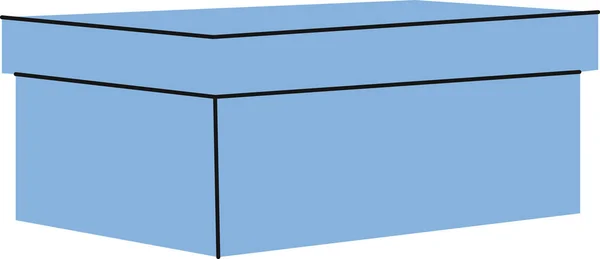 Caja Zapatos Cartón Vector Ilustración — Vector de stock