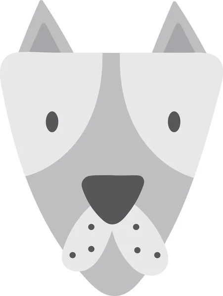 Wolf Face Cartoon Vector Ilustração — Vetor de Stock