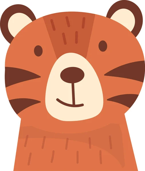 Bear Djur Huvud Vektor Illustration — Stock vektor