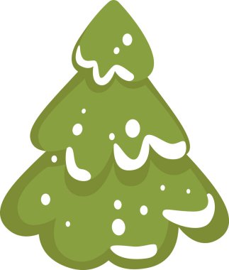 Kar vektörü illüstrasyonlu fidan ağacı