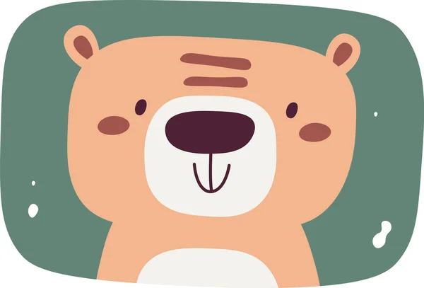 Ведмідь Тварин Портрет Векторні Ілюстрації — стоковий вектор