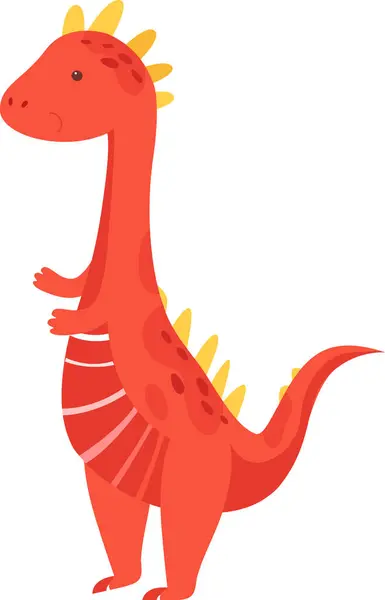 Vector Animales Dinosaurios Pie Ilustración — Archivo Imágenes Vectoriales