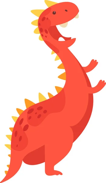 Gritos Dinosaurio Animal Vector Illustration — Archivo Imágenes Vectoriales