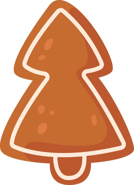 Árbol Navidad Cookie Vector Ilustración — Archivo Imágenes Vectoriales