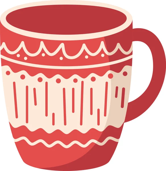 Christmas Home Mug Vector Illustration — Stock Vector