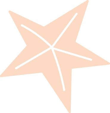 Star Doodle Simge Vektör İllüstrasyonu