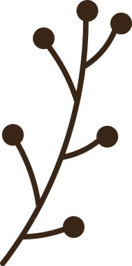 Böğürtlen Vektörü İllüstrasyonlu Şube